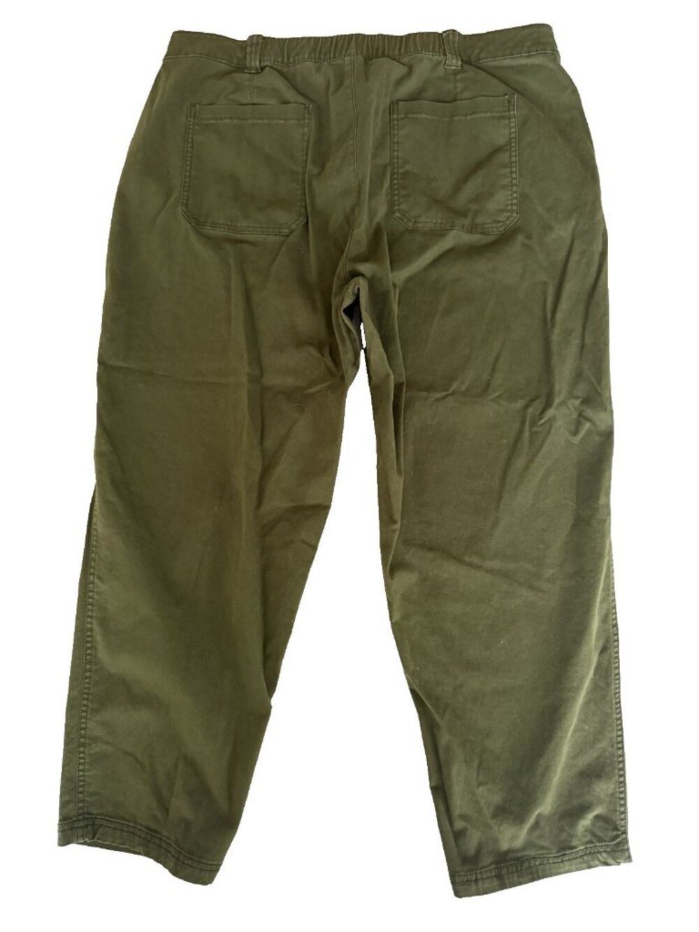 Old Navy Womens XL Green OG Chinos Baggy Pants High Rise Casual Trendy - Picture 3 of 9